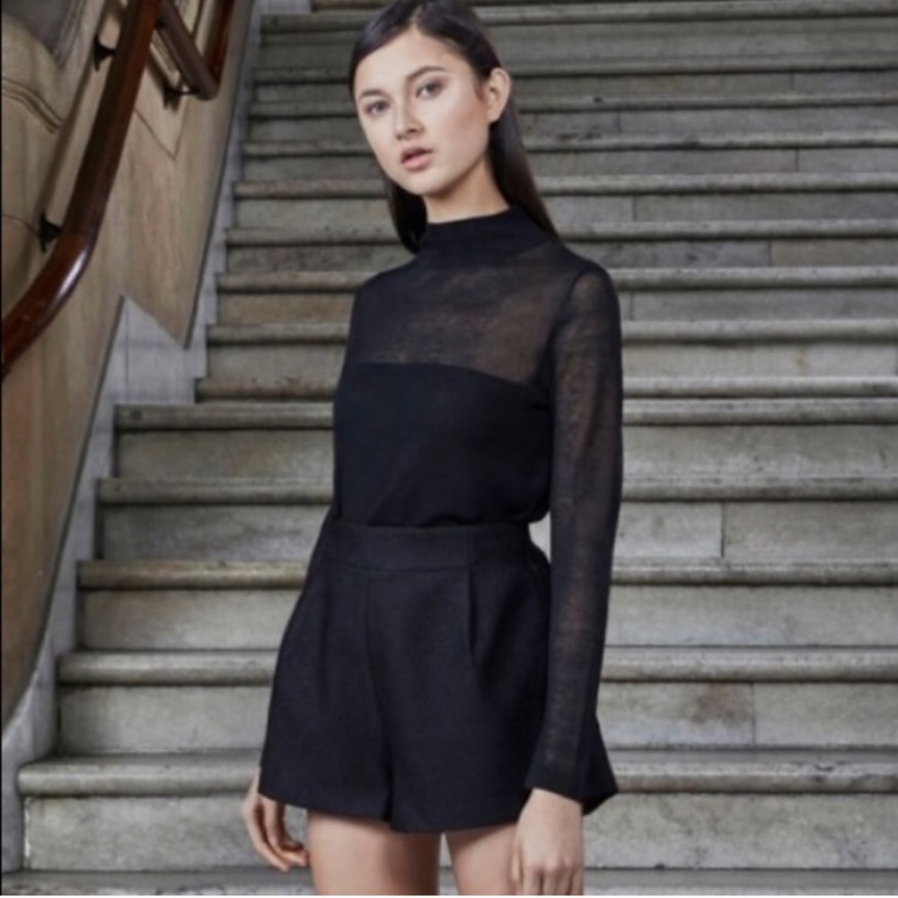 Keepsake the Label High Waisted Black Shorts NWOT